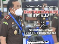 Kejati Kalbar Juara Pertama di Raker Kejaksaan dan Kejati NTT Dapat Penghargaan di Hakorda 2021