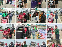 Dalam Rangka HUT RI, Ormas Brinus Kota Depok Bagikan Bendera Merah Putih