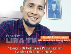 Jubir Relawan Ganjar: “Jangan Dipolitisasi Pemanggilan Ganjar oleh DPP PDIP”