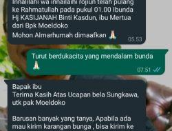 Ketum Moeldoko Center: Turut Berdukacita atas Berpulangnya Ibu Hj. Kasijanah 