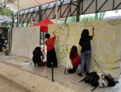 FOTO BERITA: Relawan Ganjar Gelar Lomba Mural Ekspresikan Masa Depan Indonesia