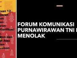 Pernyataan Sikap Forum Komunikasi Purnawirawan TNI-POLRI