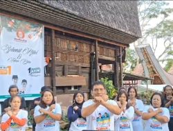 Diawali Senam Pagi, Relawan Sangmaneta di Tana Toraja Deklarasi Dukung AMIN