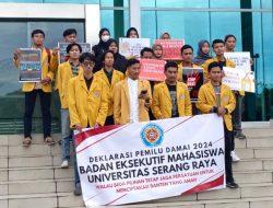 BEM Universitas Serang Raya Deklarasi Pemilu Damai 2024