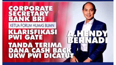 Ketum Forhumas BUMN Kirim Klarifikasi ke IJW, Tanda Terima Cashback PWI Gate Dicatut Oknum PWI