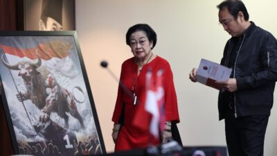 Foto Berita: Megawati Pimpin Sumpah Jabatan Perpanjangan Masa Bakti DPP PDIP 2025