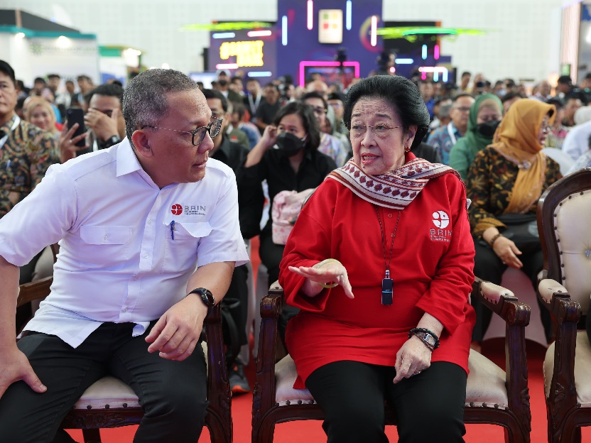 Ketua Dewan Pengarah BRIN Megawati Soekarnoputri Hadiri InaRI Expo 2024 dan IEMS