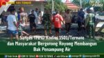 Satgas TMMD Kodim 1501/Ternate dan Masyarakat Bergotong Royong Membangun Bak Penampung Air