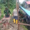Buru Selatan Selalu Terjadi Hujan Deras Tapi Semangat Satgas TMMD 125 Kodi
