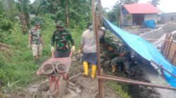 Buru Selatan Selalu Terjadi Hujan Deras Tapi Semangat Satgas TMMD 125 Kodi