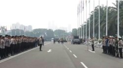 Kapolres Metro Jakarta Pusat Pimpin Apel Pengamanan Dalam Jalannya Aksi Demo Di Gedung DPR/MPR RI Jakarta