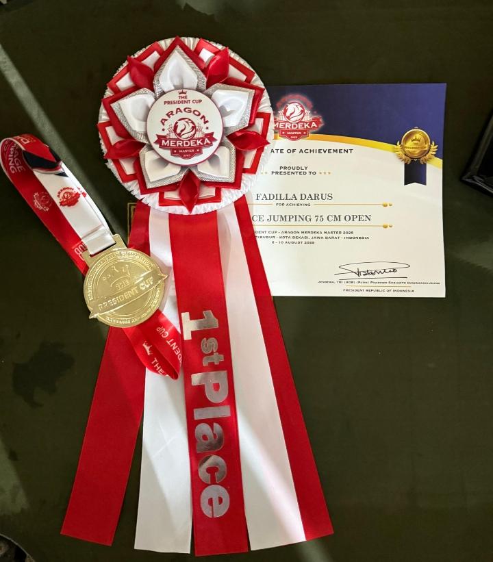 Piala Presiden Equestrian Pertama, Fadilla Darus Sukses Mengukir Prestasi