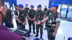 Laksanakan Binpomau, Danpuspomau Tinjau Kesiapan Satpom Lanud Sultan Hasanuddin