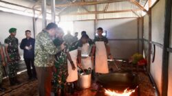 Wapang TNI Dampingi Menhan RI Kunjungi Yonif TP 821/Satria Bupolo di Pulau Buru