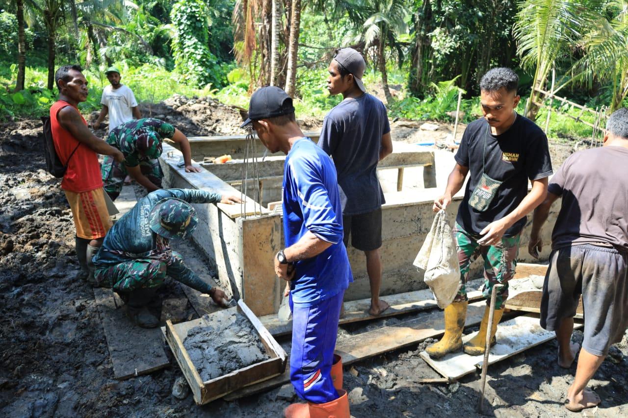 Satgas TMMD Kejar Target, Warga Desa Tagalaya Segera Nikmati Air Bersih Sebelum Penutupan