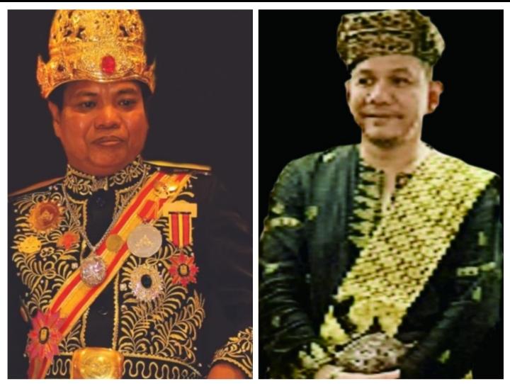 Maharaja Kutai Mulawarman (kiri) Datuk M.Rafik Datuk Rajo Kuaso (kanan), Istimewa 