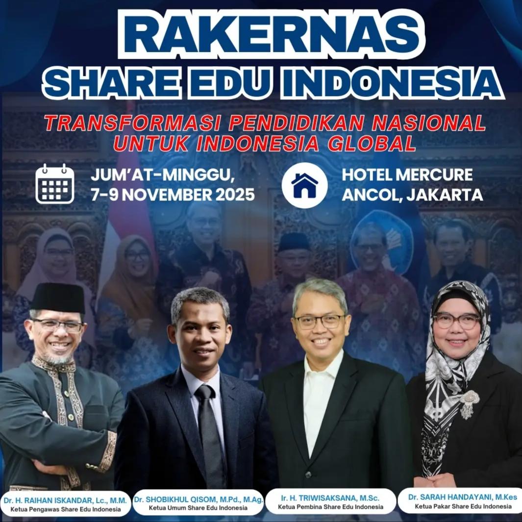 Share Edu  Indonesia Rakernas 2025 Fokus “Transformasi Pendidikan Nasional untuk Indonesia Global”