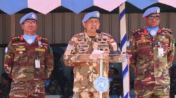 DFC MINUSCA Pimpin Upacara Medal Parade BANBAT-11 Dan BANMED-2/3